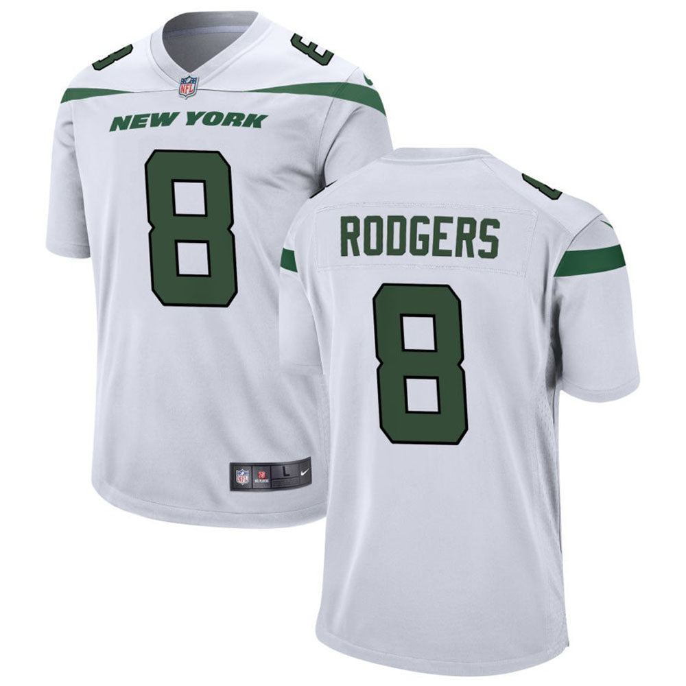 Men's New York Jets Aaron Rodgers Game Jersey - White